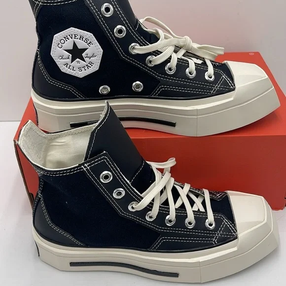 Converse WMNS Black High-Top Sneakers A06435C
CHUCK 70 DE LUXE SQUARED HI
BLACK/ - Picture 2 of 16